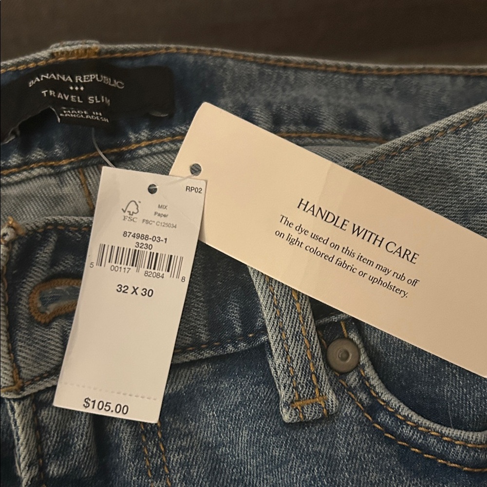 🍌 NWT Banana Republic Slim Travel Jean - Picture 6 of 6